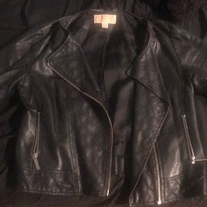 Michael kors leather jacket